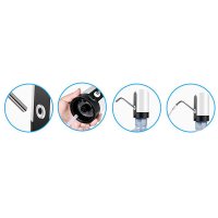 Pompa electrica de apa MRG M-K1, Automat, Pentru bidon, cu acumulator, Negru - 3