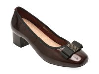 Pantofi eleganti KARISMA visinii, X450053, din piele naturala lacuita - 1