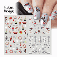 Tatuaj Decor Unghii Modele Iarna/Craciun 4 in 1- I-45 - 1