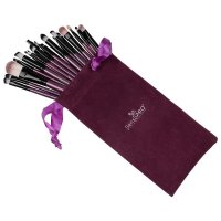 Set 20 pensule de machiaj Mauve Brushes cu husa de depozitare - 1