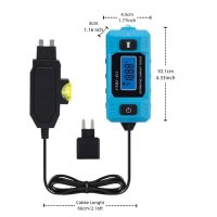 Tester Curent Auto Techstar® CNPJ-611, Cu Afisaj LCD Iluminat, Detectie Sigurante, Precizie ±2% - 8