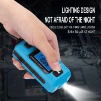 Tester Curent Auto Techstar® CNPJ-611, Cu Afisaj LCD Iluminat, Detectie Sigurante, Precizie ±2% - 5