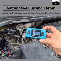 Tester Curent Auto Techstar® CNPJ-611, Cu Afisaj LCD Iluminat, Detectie Sigurante, Precizie ±2% - 6