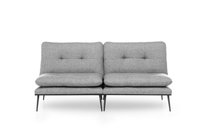Canapea extensibila MARTIN, 3 locuri, gri, 180x95x95 cm - 1