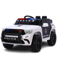 Masinuta electrica de politie, Kinderauto POLICE 911 120W 12V 7Ah premium, alba - 1