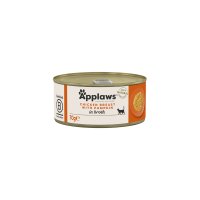 APPLAWS hrana umeda pentru pisici cu piept de pui si dovleac in supa, conserva 70 g - 1