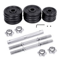 Set 2 buc. Gantere 2x15 kg Songmics Negru 35x16x16 cm - 5