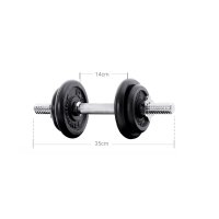 Set 2 buc. Gantere 2x15 kg Songmics Negru 35x16x16 cm - 6