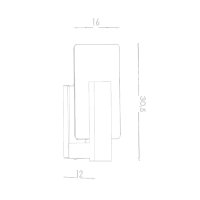 Aplica LAPPO Wenge 16x12x30.5 cm - Iluminare Eleganta pentru Interior - 4