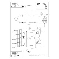 Aplica LAPPO Wenge 16x12x30.5 cm - Iluminare Eleganta pentru Interior - 5