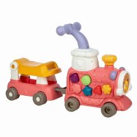 Antemergator 5 in 1 Magic Train Free2Move, panou educational cu sunete si lumini, roz - 1