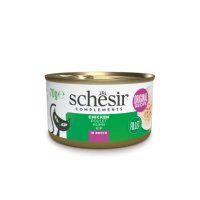 SCHESIR In Broth, Pui, conservă hrană umedă pisici, (în supă), 70g - 1