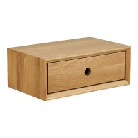 Comoda de perete Luzern din lemn masiv de nuc, 25x40x15 cm - 4