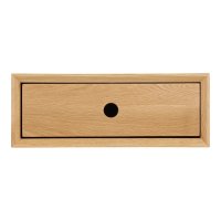 Comoda de perete Luzern din lemn masiv de nuc, 25x40x15 cm - 5