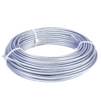 Rola 25 m cablu otel zincat, plastifiat, diametru 2-3.5mm, Micul Fermier - 1