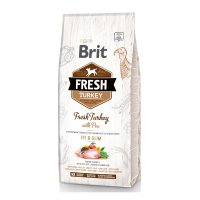 BRIT Fresh Fit & Slim Adult S-XL, Curcan cu Mazăre, hrană uscată conținut redus cereale câini, managemetul greutății, 12kg - 2