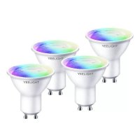 Set 4 Becurile Yeelight LED GU10 Smart Bulb W1 Multicolor, 4.5W, 350 lm - 1