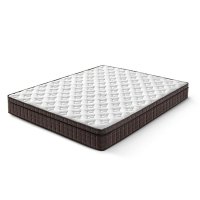 Saltea ZERO GRAVITY, 7 zone de confort, Arcuri Individuale, spumă poliuretanică elastică, spumă cu memorie, husă cu efect antialergic, superortopedică, Grosime 27 cm - 1