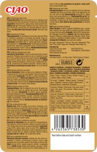 INABA Ciao Bisque, Pui, plic hrană umedă fără cereale pisici, (piure), 40g - 2