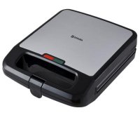 Zokura Sandwich Maker 2 in 1, 4 Felii, 1400 W (Negru/Argintiu) - 1