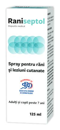 Spray Raniseptol pentru Rani si Leziuni Cutanate, 125ml - Zdrovit - 1