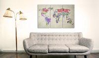 Tablou din plută - Colorful Countries [Cork Map] 60x40 cm - 2