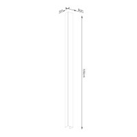 Aplica perete Freya 150 Rosu 8x6x150 cm - 7