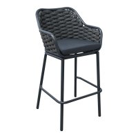 Scaund e bar Zuki, Pako World, Gri, 55x54x109 cm - 1