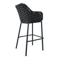 Scaund e bar Zuki, Pako World, Gri, 55x54x109 cm - 2