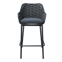 Scaund e bar Zuki, Pako World, Gri, 55x54x109 cm - 4
