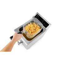Friteuza Electrica Profesionala cu Inductie Kitchen Line, 8 lt, corp inox, 3500W, Functie Boost Pentru Incalzire Rapida - 2