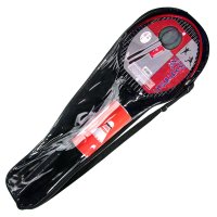 Set rachete badminton, 2 bucati, plastic, 3 fluturasi, 65 cm - 1
