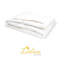 Pilotă Deluxe, 4 anotimpuri, cu pene și puf de gâscă, husă bumbac, 140x200 cm - 1