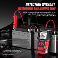 Tester Inteligent de Baterii Foxsur FBT-300, 12V/24V, pentru Auto si Motociclete, cu Ecran LCD 2.7", Compatibil - 3