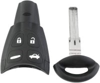 Carcasa Cheie Auto Techstar, Compatibila cu Saab 9-3, 9-5 (2003-2011), 4 Butoane, din Material Rezistent - 5
