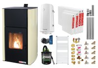 Pachet complet de incalzire Fornello Fiama Confort 25 kW cu control de la distanta - 1