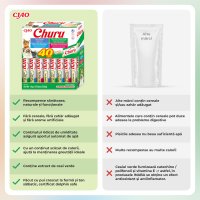 INABA Churu Creamy Varieties, Ton și Fructe de Mare, cutie recompense fără cereale pisici, (piure), 560g - 7