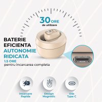 Aparat Auditiv cu acumulator, reincarcabil, Vixev, Volum reglabil 130 dB, Hipoacuzie Medie-Severa, 4 adaptoare urechi - 3
