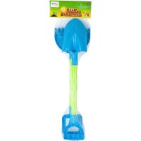 Set 2 ustensile de joaca pentru nisip Lopata si Grebla Blue - 1
