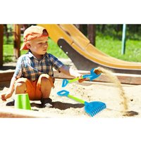 Set 2 ustensile de joaca pentru nisip Lopata si Grebla Blue - 4