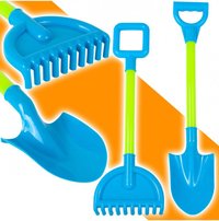 Set 2 ustensile de joaca pentru nisip Lopata si Grebla Blue - 6