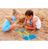 Set 2 ustensile de joaca pentru nisip Lopata si Grebla Blue - 7