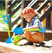 Set 2 ustensile de joaca pentru nisip Lopata si Grebla Blue - 8