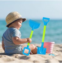 Set 2 ustensile de joaca pentru nisip Lopata si Grebla Blue - 10