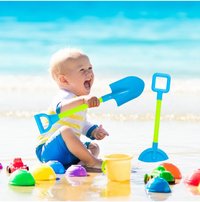 Set 2 ustensile de joaca pentru nisip Lopata si Grebla Blue - 13
