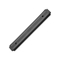 Suport magnetic pentru cutite de bucatarie, PVC, 38 cm, negru - 1