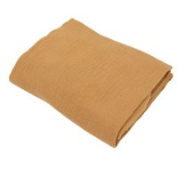 Cearceaf din muselina 60x107 cm pentru bebelusi - Biscuit - 2
