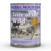 TASTE OF THE WILD Sierra Mountain, Miel, conservă hrană umedă fără cereale câini, (în sos), 390g - 2