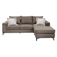 Coltar reversibil Fabulous in nuante mocha si crem - Dimensiuni 240x165x95cm - 3