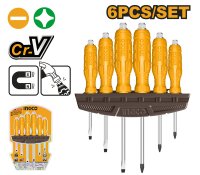 Set de Surubelnite Mecanice INGCO - 6 Bucati cu Suport - 1